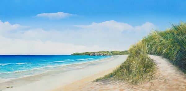 The calm at the beach – 120 X 60 cm Art Gallery