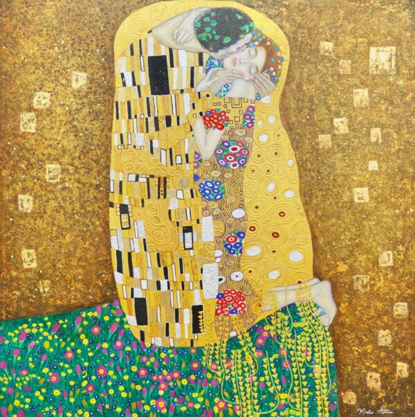 The Kiss (Gustav Klimt) – Reproduction in stock – 200 x 200 cm Art Gallery