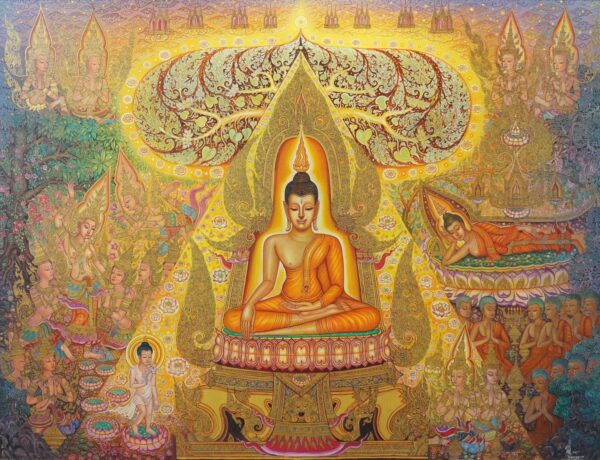 The life of Buddha – 240 x 180 cm Art Gallery