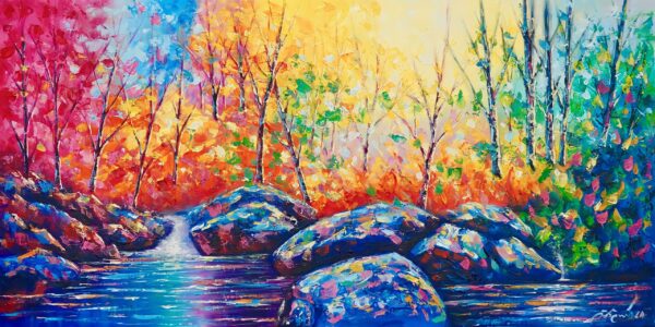 Colorful Forest – 119 X 60 cm Art Gallery